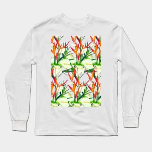 Tropical  Flowers Long Sleeve T-Shirt